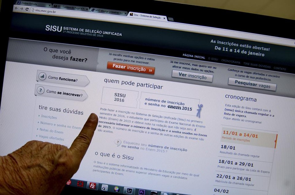 MEC divulga resultado da segunda edição do Sisu 2016 | Elza Fiuza/Agência Brasil