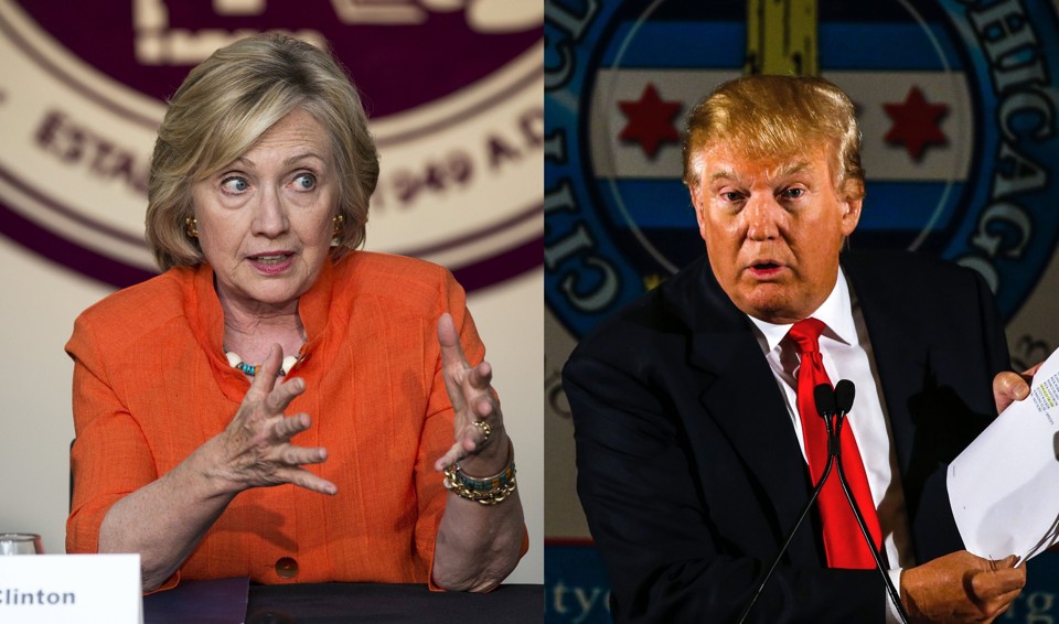 Hillary Clinton e Donald Trump são os principais nomes das eleições presidenciais nos EUA | /AFP