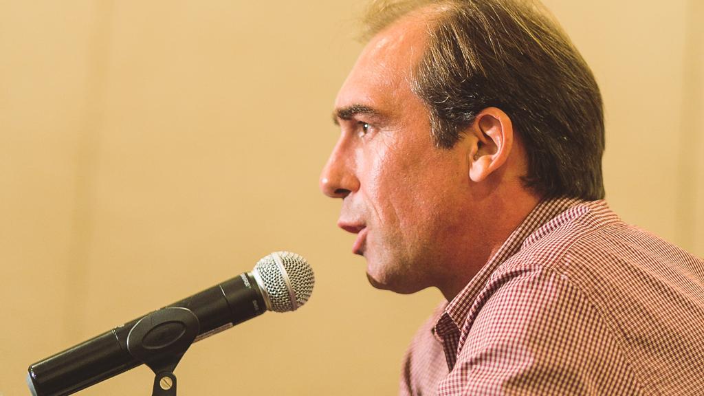 Paulo Baier se aposentou com 41 anos, jogando pelo modesto São Luiz, de Ijuí, clube de sua terra natal. | Daniel Isolani
/ Gazeta do Povo