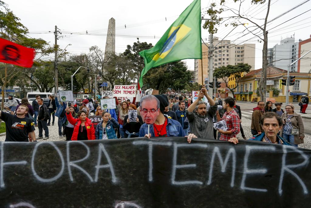 Protesto na capital do Paraná  no último sábado (4) | Hugo Harada/Gazeta do Povo/Arquivo