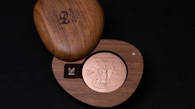 Estojo com a medalha de bronze. | Divulgação/Rio-2016