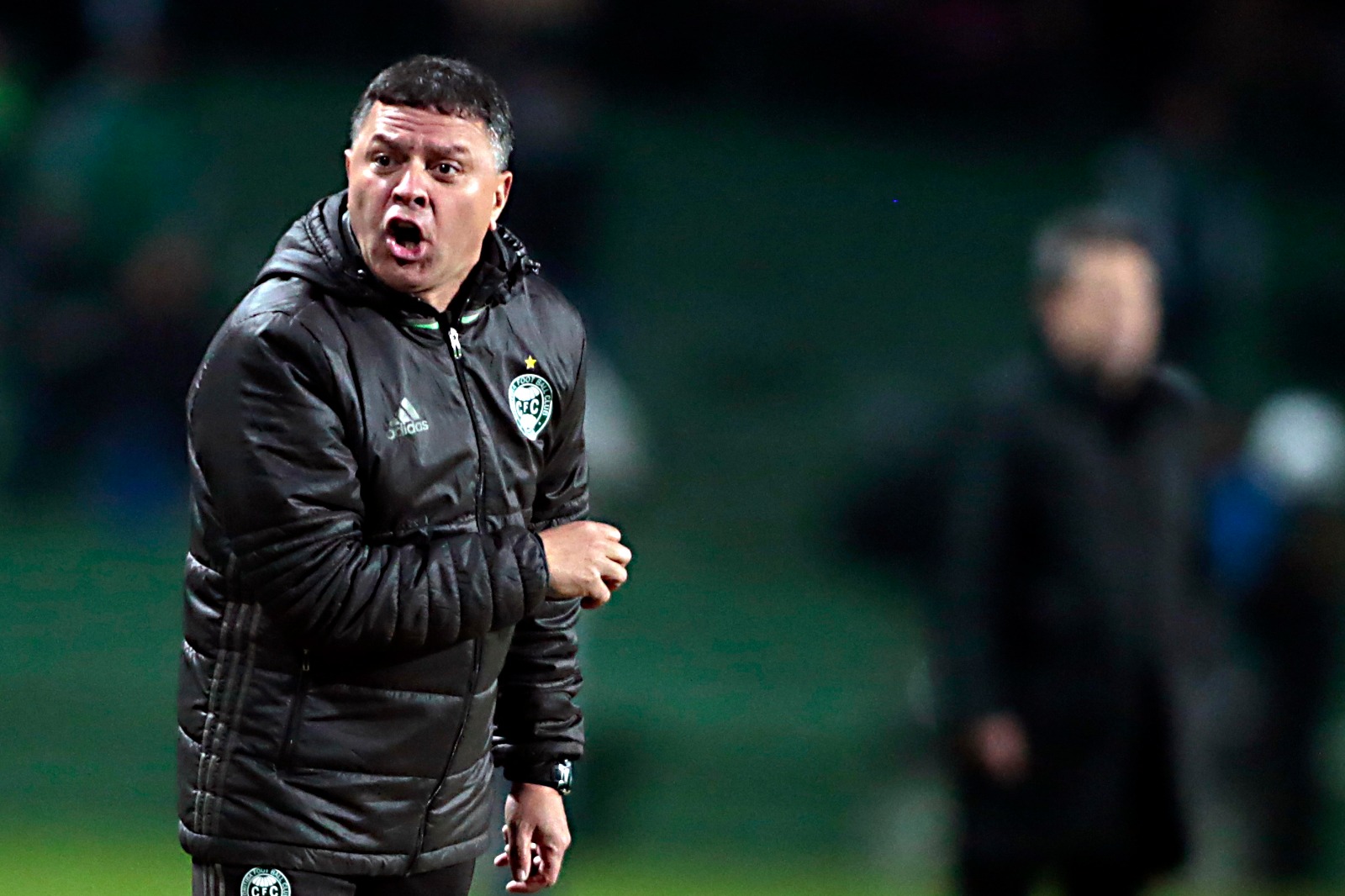 O técnico Pachequinho cobrou mais atenção da equipe do Coritiba. | Albari Rosa/Gazeta do Povo