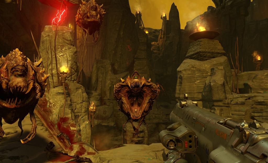 Imagem do jogo Doom: “toda arte constantemente aspira à condição de música” | Bethesda/Divulgação