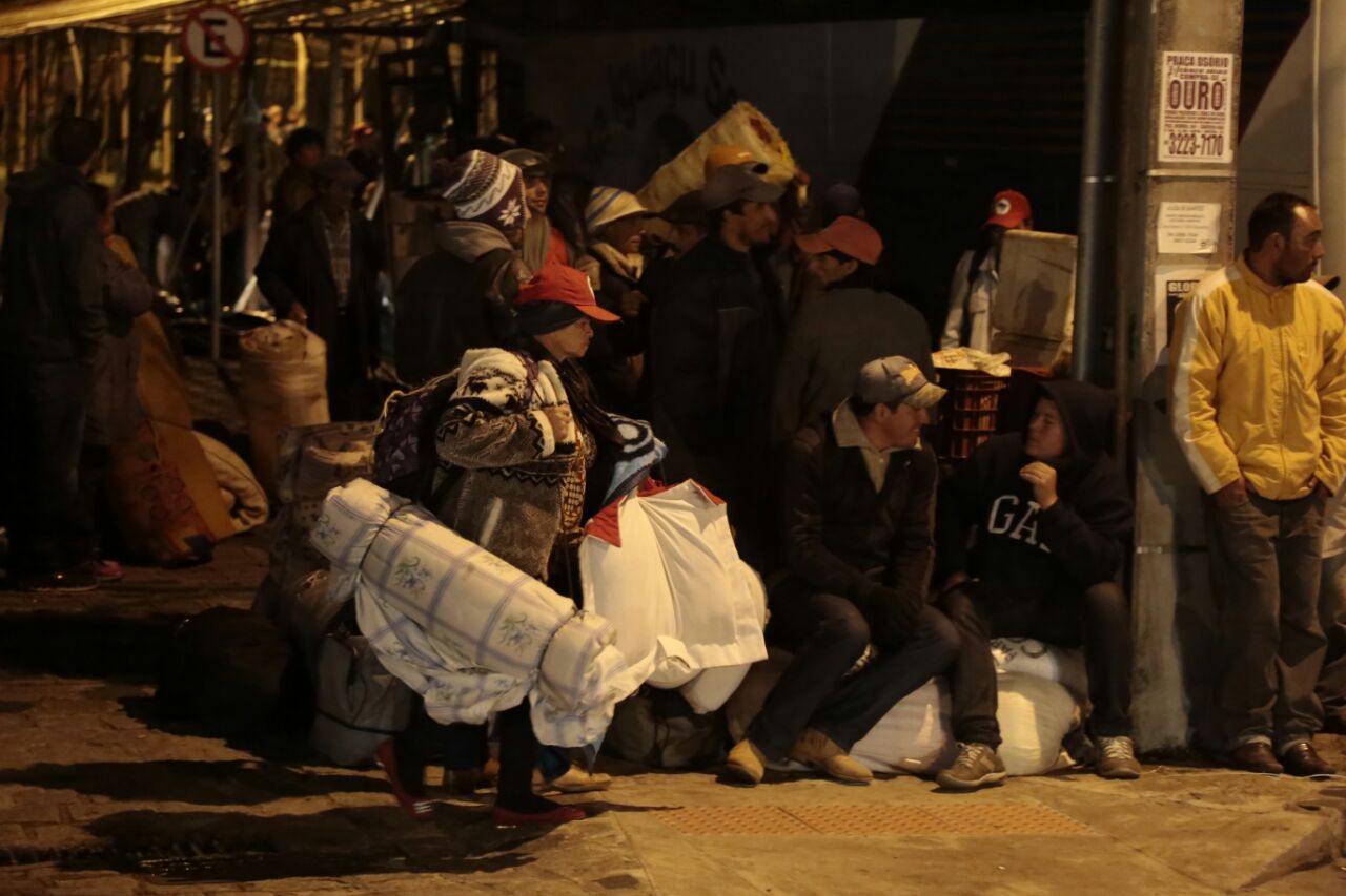 Manifestantes do MST deixam acampamento da Rua Dr. Faivre, em Curitiba, | Pedro Serápio/Gazeta do Povo/