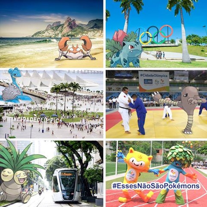 Prefeitura do Rio faz campanha pela liberação do jogo do Pokémon Go | Divulgação/Facebook