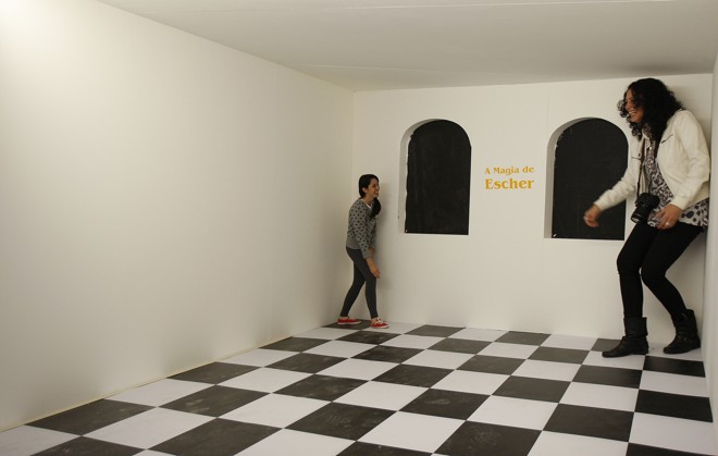 Exposição do artista Maurits Escher, no MON, em 2013 | Jonathan Campos/Gazeta do Povo/Arquivo