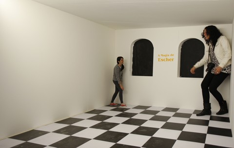 Brasileiras crescem e são mais altas do que as mulheres de 129 países Exposição do artista Maurits Escher, no MON, em 2013 | Jonathan Campos/Gazeta do Povo/Arquivo