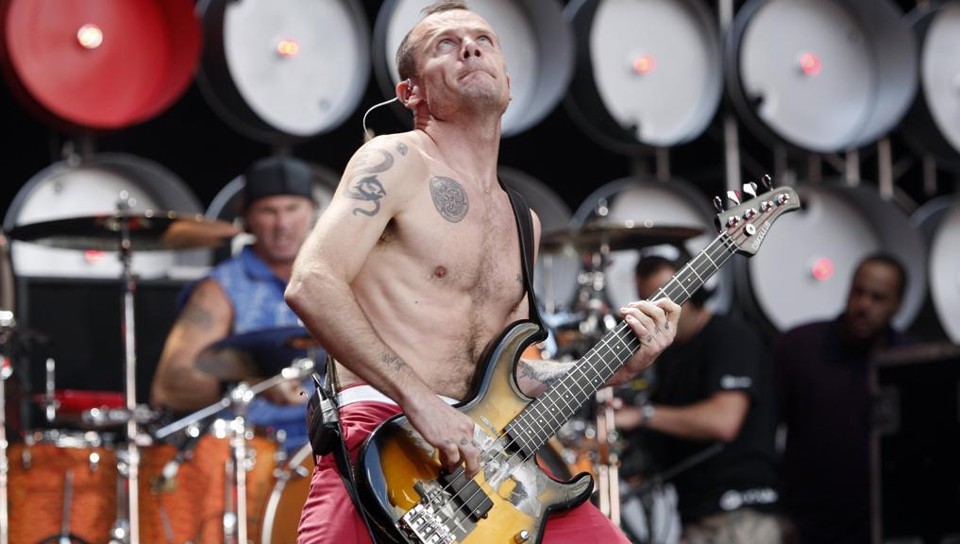 Baixista Flea postou foto do momento no Instagram. | CRB/SO/STEPHEN HIRD