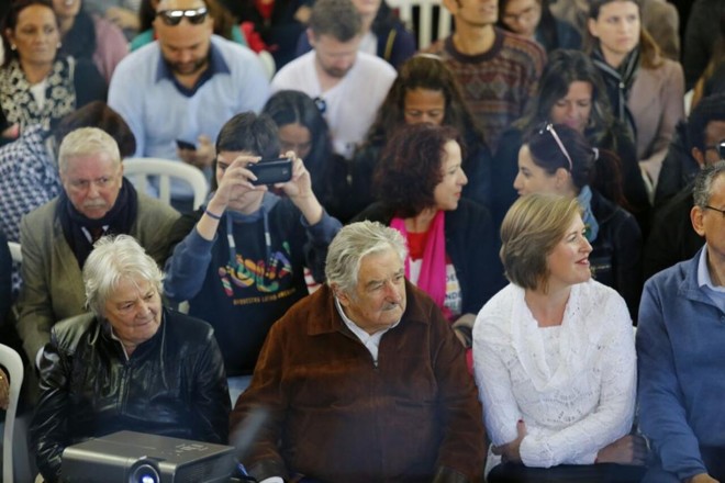 Ex-presidente do Uruguai, Pepe Mujica, está em Curitiba para fazer uma palestra. | Jonathan Campos Gazeta do Povo