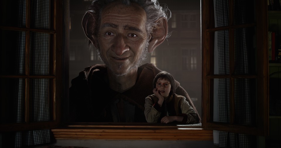 Mark Rylance interpreta o gigante que faz amizade com uma garota | Divulgação/