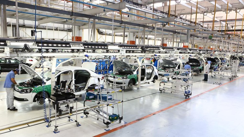 Linha de montagem da Volks: empresa usou o PPE, mas ainda não resolveu excesso de mão de obra. | Comunicação Volkswagen do Brasil/Divulgação