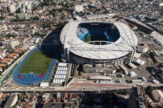 Estádio Olímpico (Engenhão), que terá provas de atletismo e jogos de futebol | YASUYOSHI CHIBA/AFP
