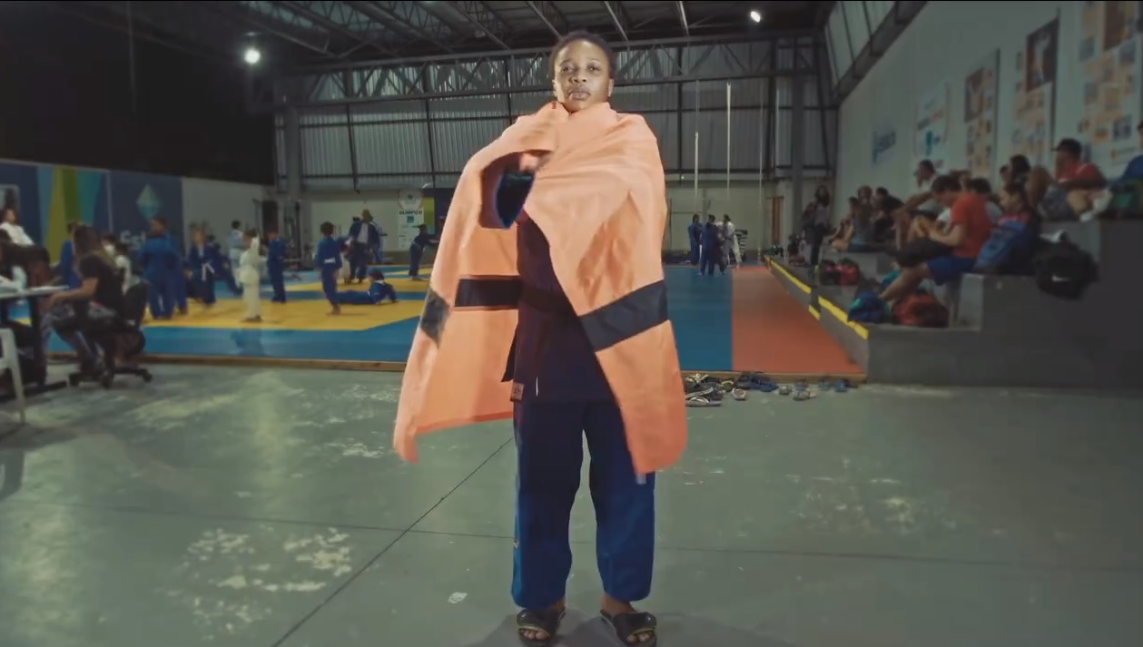 Yolanda Mabka, atleta do judô refugiada. | Reprodução Facebook
