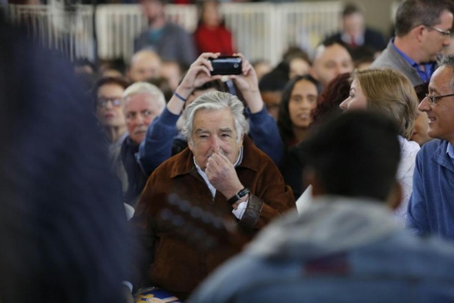 Ex-presidente do Uruguai, Pepe Mujica, está em Curitiba para fazer uma palestra. | Jonathan CamposGazeta do Povo