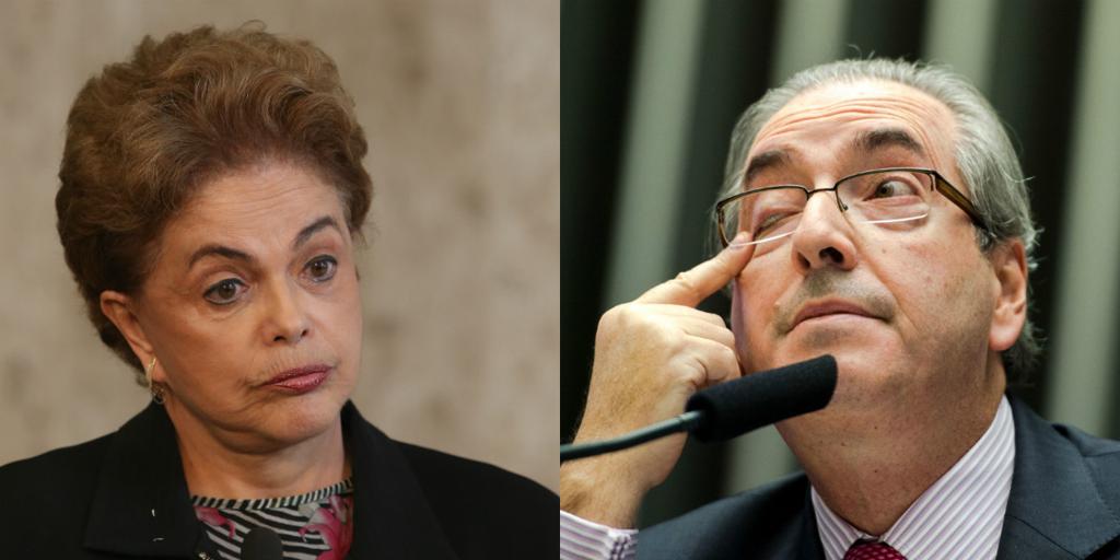 Dilma e Cunha estão afastados, no papel, do poder. | Lula Marques/Agência PT e Agência Brasil