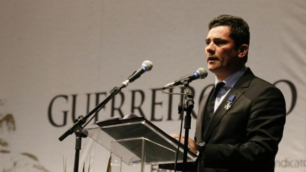 Sergio Moro falou durante evento da Fecomércio PR. | Pedro Serapio/Gazeta do Povo
