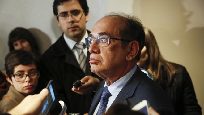 O ministro do STF Gilmar Mendes durante coletiva realizada em Curitiba | Daniel Castellano/Gazeta do Povo