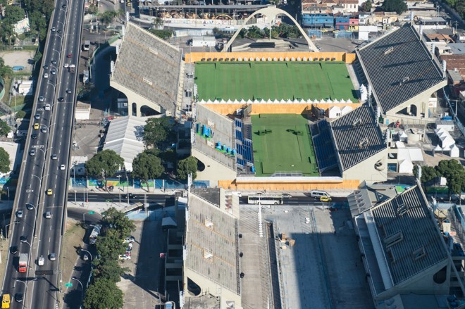 Detalhe do Sambódromo do Rio | YASUYOSHI CHIBA/AFP