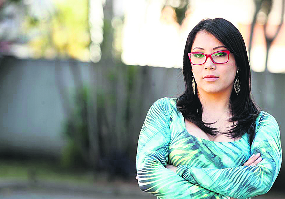 Tatiane Arcega é ex-policial militar. Ela respondeu a processo na PM após ensaio sensual em 2008 | Hugo Harada/Gazeta do Povo
