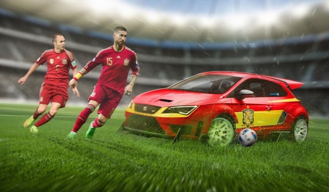 Seat Leon Cupra 290 entrou no jogo da Espanha. |