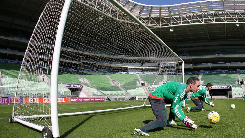 Palmeiras treina no Allianz Parque: clube e construtora divergem sobre uso de piso artificial no estádio alviverde.. | Cesar Greco / Fotoarena/Palmeiras