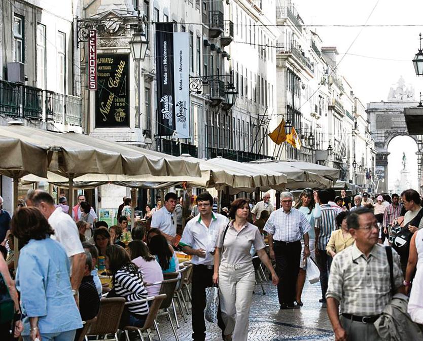 Baixa Pombalina, um dos bairros que mais concentram comércios tradicionais recentemente protegidos por Lisboa. | Divulgação/www.visitlisboa.com