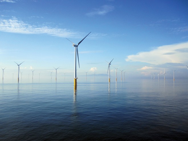 As maiores ofertas de financiamento de ativos entre abril e junho deste ano foram em energia eólica offshore na Europa. | London Array/Divulgação