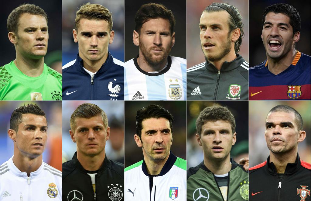 Os indicados pela Uefa ao prêmio de melhor da Europa | ODD ANDERSEN/AFP