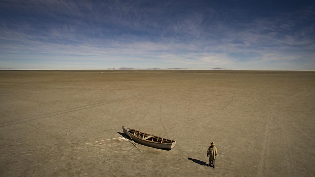 O desaparecimento do Lago Poopó ameaça a identidade do povo Uru-Murato, o grupo indígena mais antigo da região. | JOSH HANER/The New Yrok Times