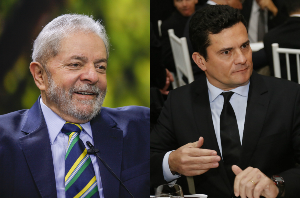 Lula (à esq.) e Sergio Moro | Heinrich Aikawa/Instituto Lula e Pedro Serápio/Gazeta do Povo