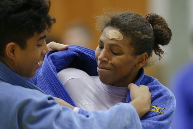 Campeã mundial, a judoca Rafael Silva é sargento da Marinha. | Saulo Cruz/Exemplus/COB/Saulo Cruz/Exemplus/COB