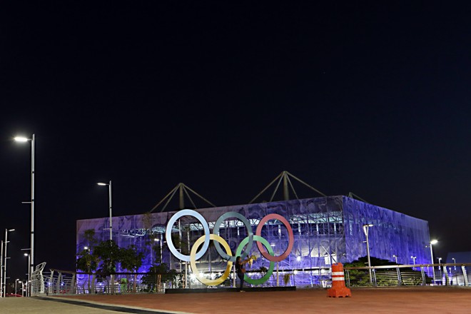 Centro Aquático do Parque Olímpico, casa da natação na Rio-2016. | Albari Rosa/Gazeta do Povo