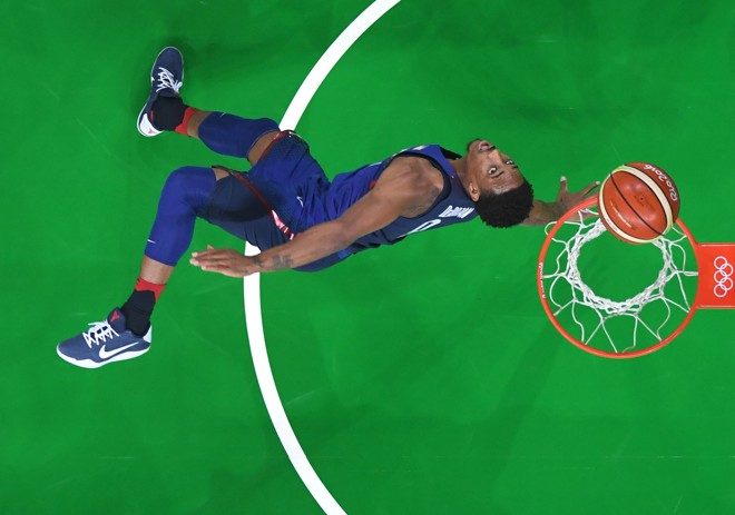 Demar DeRozan, dos EUA. | MARK RALSTON/AFP
