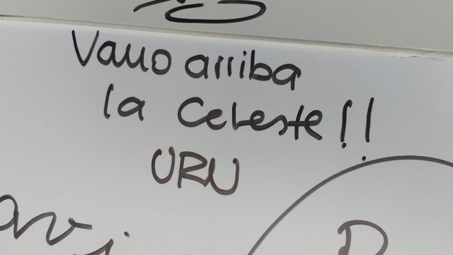 Uruguaia deixou seu recado para a Celeste Olímpica. |