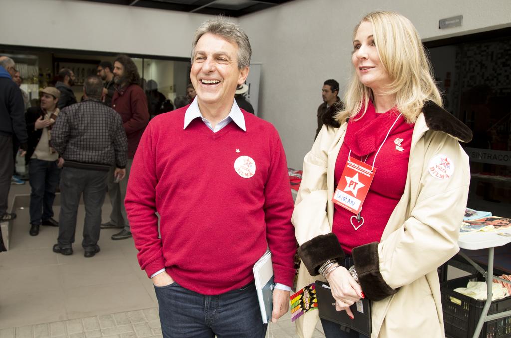 Tadeu Veneri (à esq.) ao lado da atual vice-prefeita de Curitiba, Miriam Gonçalves | Hugo Harada/Gazeta do Povo