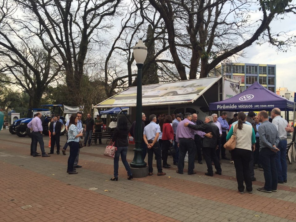 Fusca ficou exposto no Centro Regional de Eventos de Pato Branco, durante a 17ª edição do Congresso Paranaense de Engenheiros Agrônomos | Divulgação