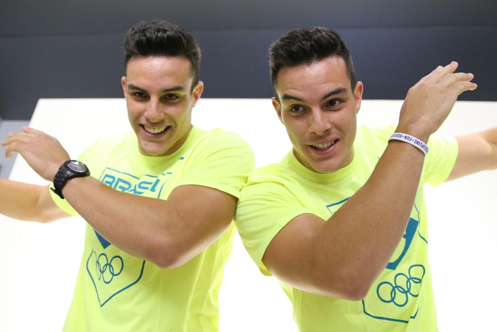 Os irmãos gêmeos Daniel e Felipe Sancery do rugby. | Saulo Cruz/Exemplus/COB