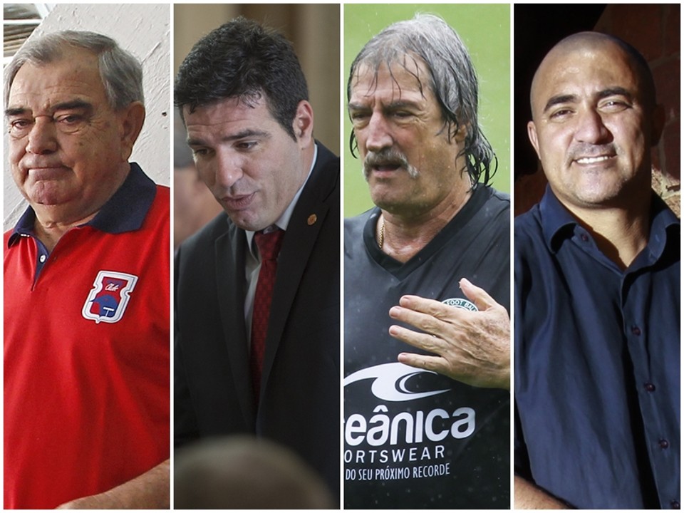 Casinha, Paulo Rink, Rafael e Nem: em busca do voto. | /