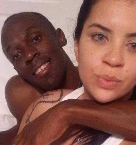 Usain Bolt e Jady Duarte em imagem postada pela carioca | /Reprodução