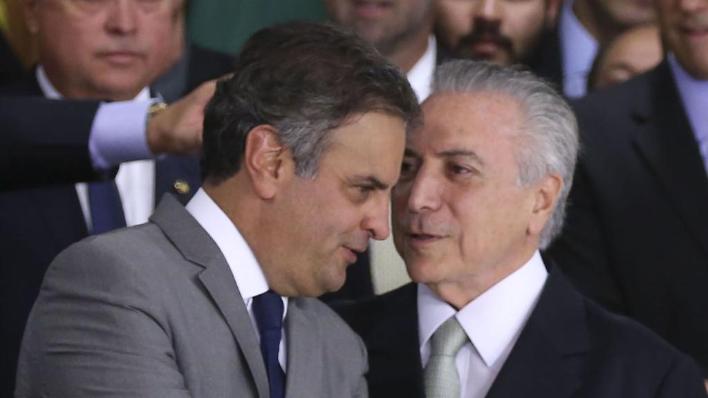 Principal ponto de ruptura entre PSDB, de Aécio Neves, e PMDB, de Michel Temer, é o reajuste para ministros do STF. | Valter Campanato/Agência Brasil