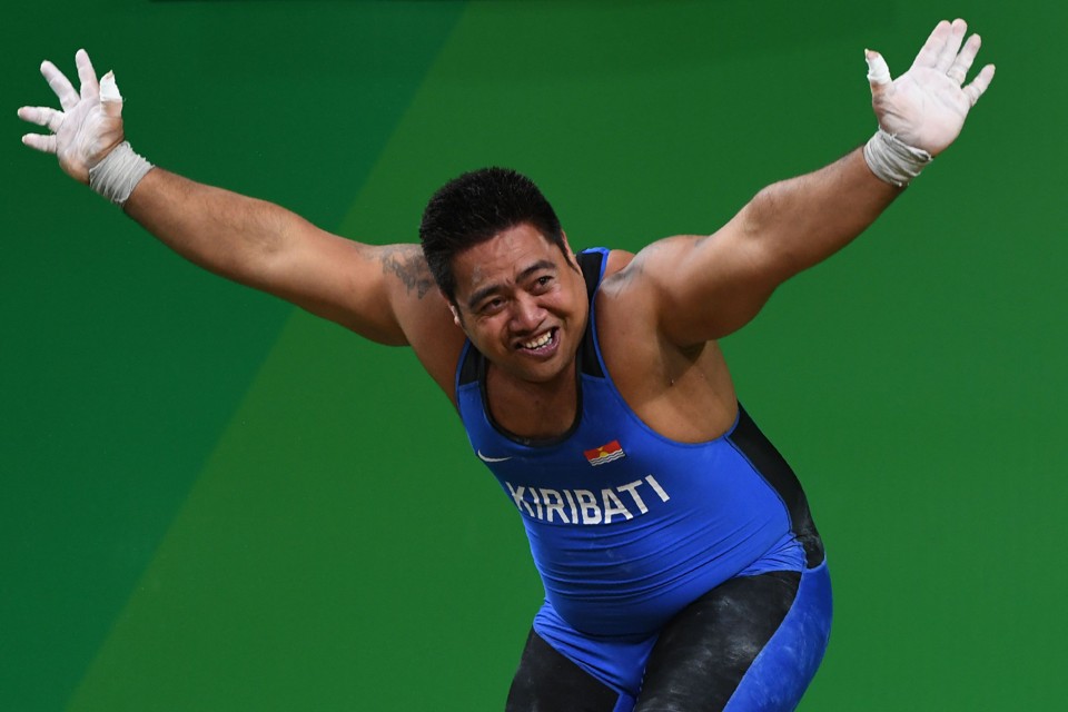 David Katoatau na Rio-2016 | GOH Chai Hin / AFP