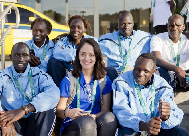 Corredores sul-sudaneses da equipe de refugiados da Rio-2016. | Albari Rosa/Gazeta do Povo