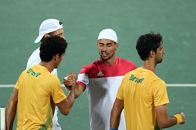 Fognini e Seppi viraram para cima dos brasileiros | Albari Rosa/Gazeta do Povo