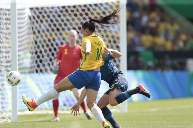 Brasil dominou a partida durante todo o tempo regulamentar e prorrogação | Albari RosaGazeta do Povo