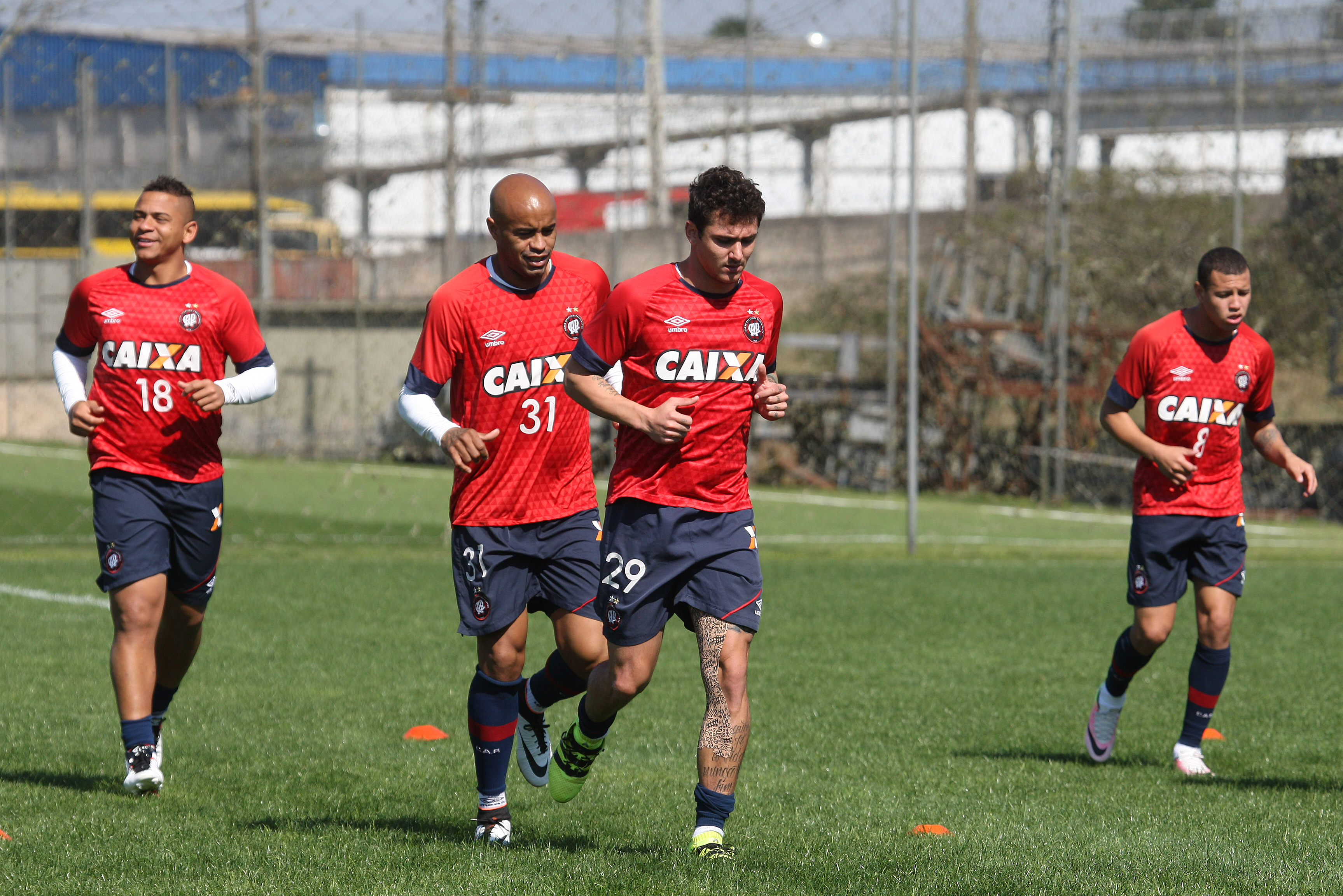 Rubro-Negro em preparação no CT do Caju. Equipe busca recuperação em Minas Gerais. | Aniele Nascimento/Gazeta do Povo