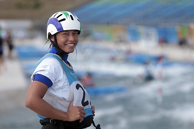 Canoísta brasileira Ana Sátila em treino para a Rio-2016 no Parque Radical. | Albari Rosa/Gazeta do Povo
