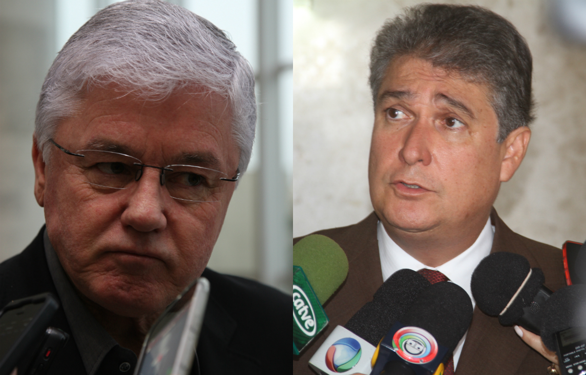 Valdir Rossoni (à esq.) e Mauro Ricardo | Montagem/Aniele Nascimento/Gazeta do Povo e Gerson Klaina/Tribuna do Paraná