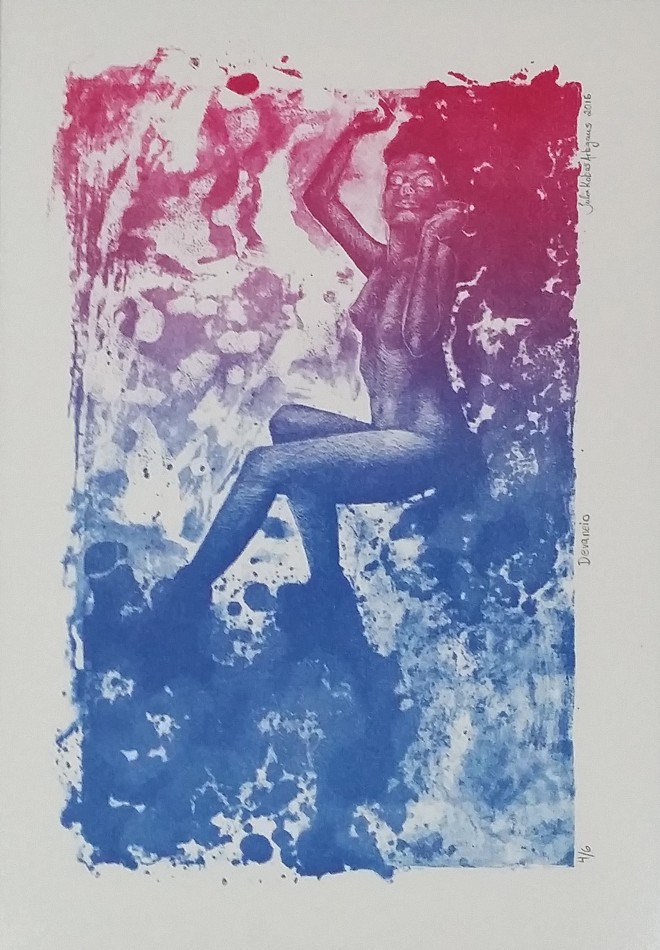 Trabalhando com litogravura há um ano, a artista compôs uma série para o trabalho de conclusão de curso da Faculdade Belas Artes | Julia Kobus