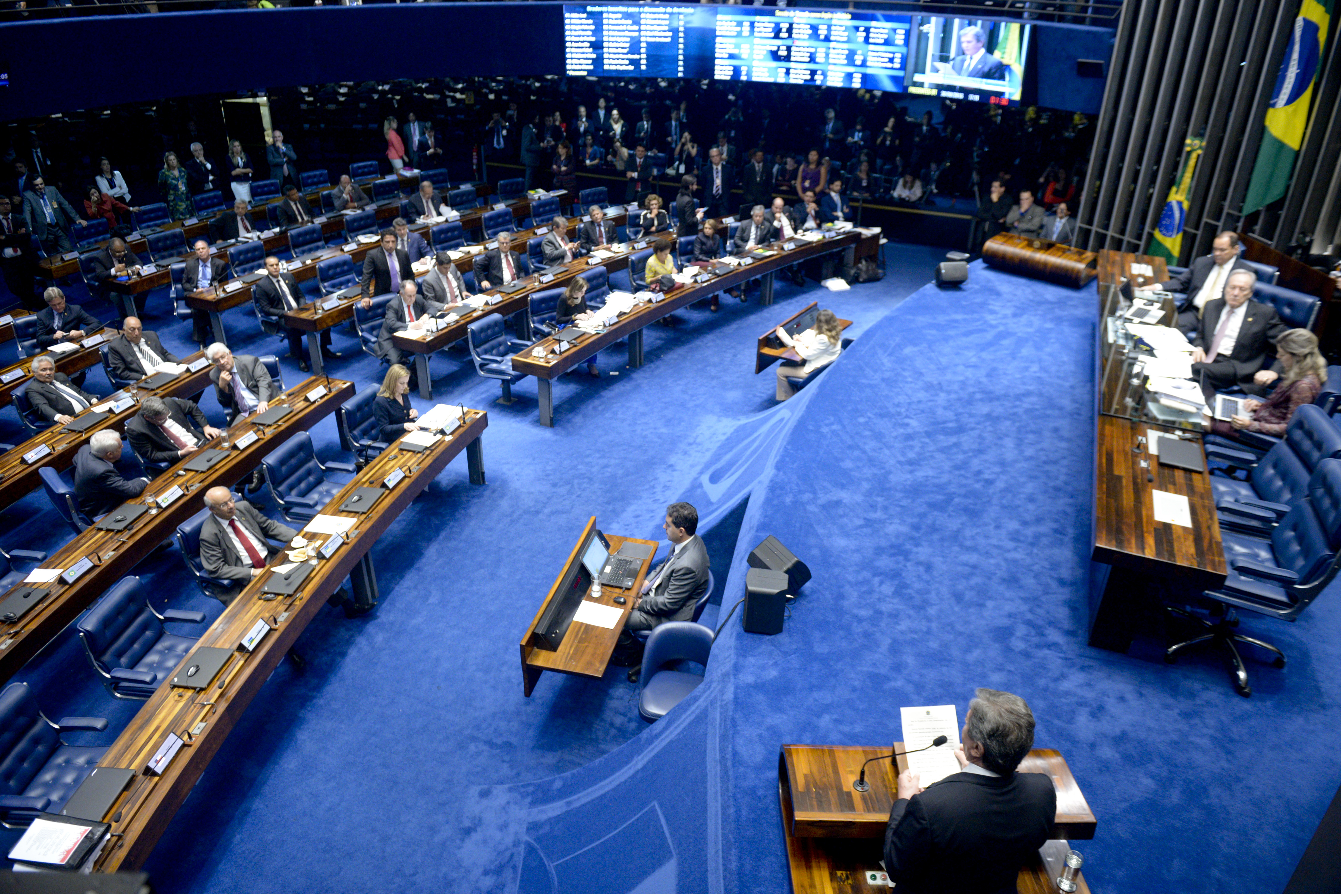 Senado está em sessão desde o dia 25 de agosto, para o julgamento do impeachment da presidente Dilma Rousseff | Marcos Oliveira/Agência Senado