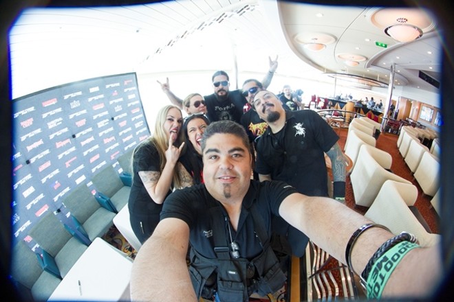 Metaleiros aproveitando o cruzeiro. | André Smirnoff/Divulgação